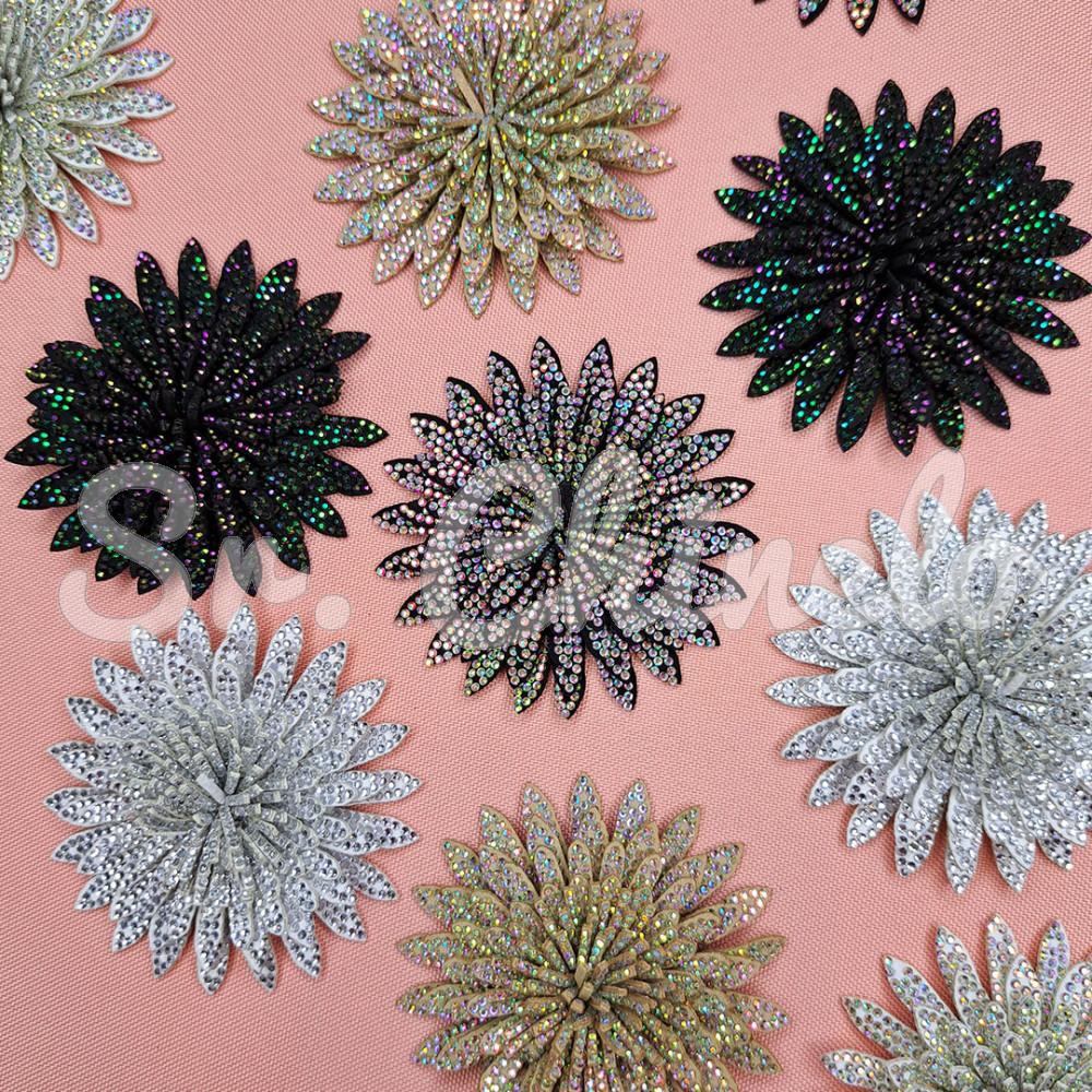 Cabedal Flor de Lótus, Tecido, Preto/Furtacor