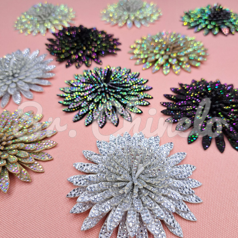 Cabedal Flor de Lótus, Tecido, Preto/Colorido