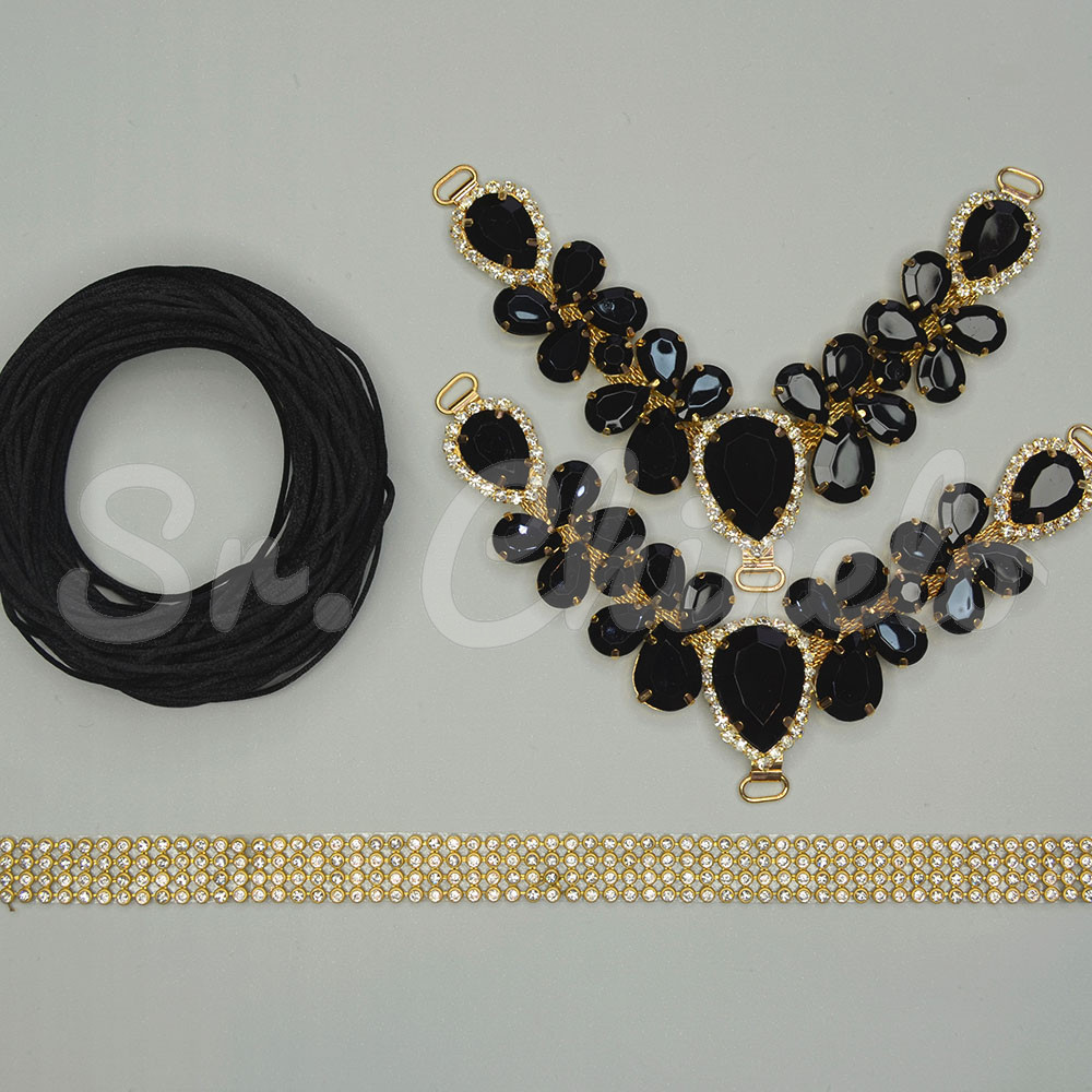 Kit Cabedal Melissa, Preto