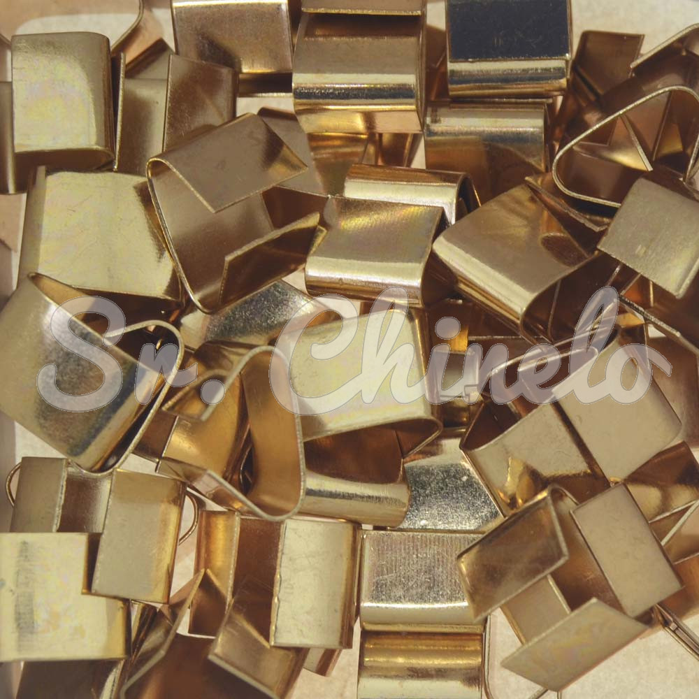 Terminal de Amassar, Bijouteria, 15mm, Ouro