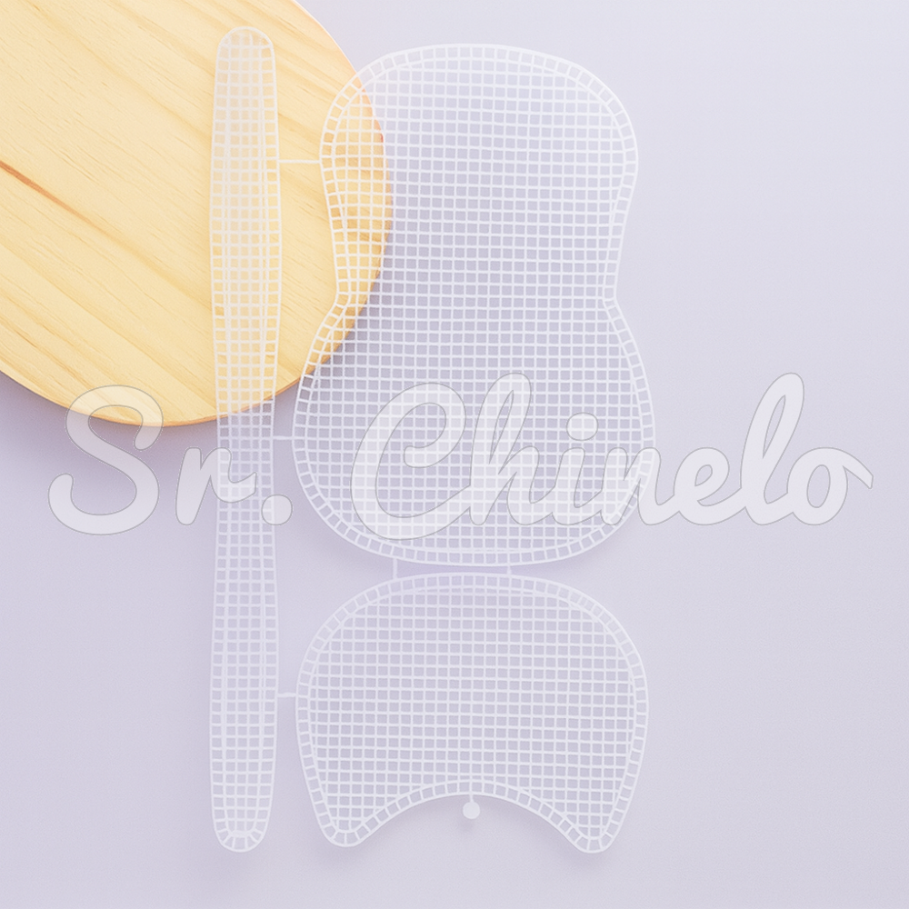 Malha Chenille para Bolsa, 19cm x 14cm, Branco