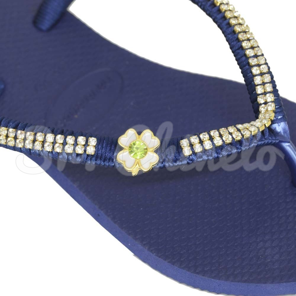 Piercing de Rebite, Trevo, Ouro, Peridot