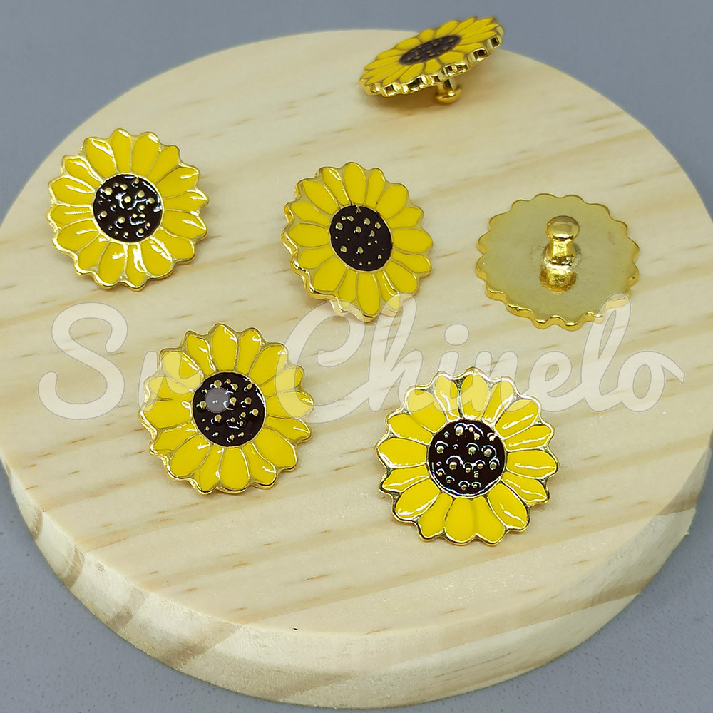 Piercing de Rebite, Girassol, Amarelo