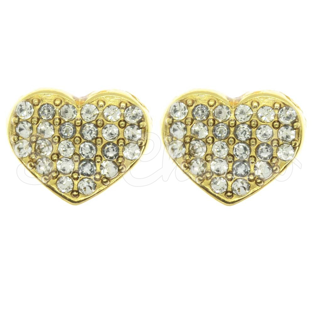 Piercing de Rebite, Coração com Strass