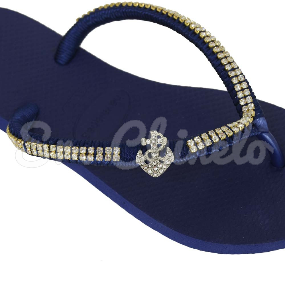 Piercing de Rebite, Mini Âncora, Prata, Cristal