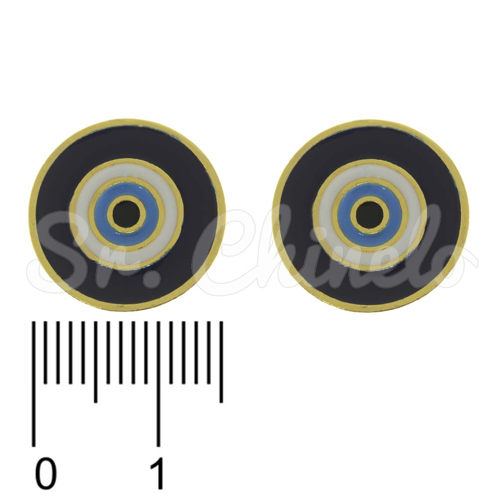 Piercing de Rebite, Olho Grego, Azul