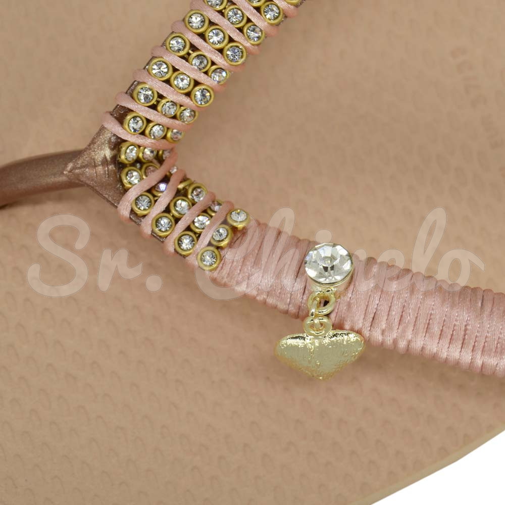 Piercing de Rebite com Pingente, Coração, Strass Cristal