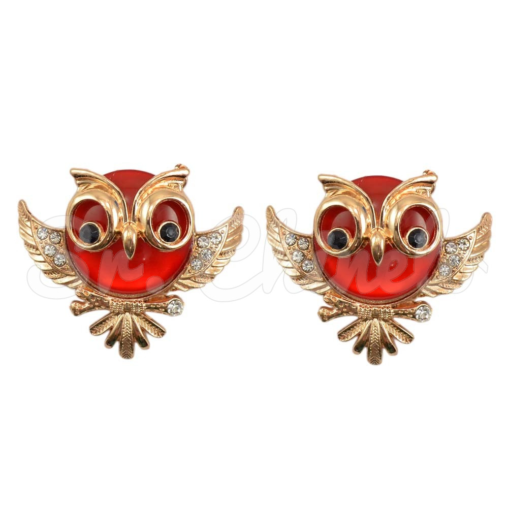 Piercing de Garra, Coruja, Ouro, Vermelho