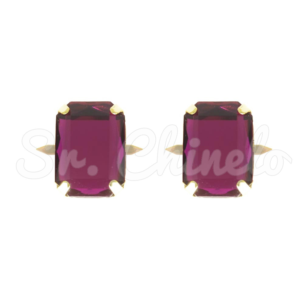 Piercing de Garra, Retângulo, Ouro, Rosa Pink