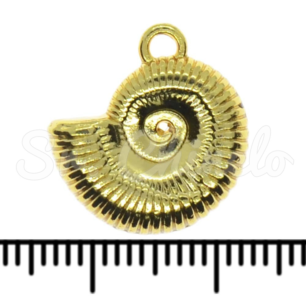 Pingente, Concha, Ouro