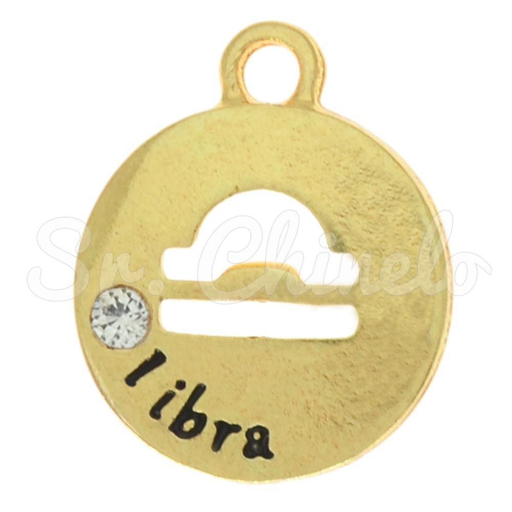 Pingente, Signo Libra, Ouro