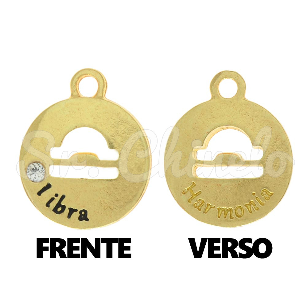 Pingente, Signo Libra, Ouro