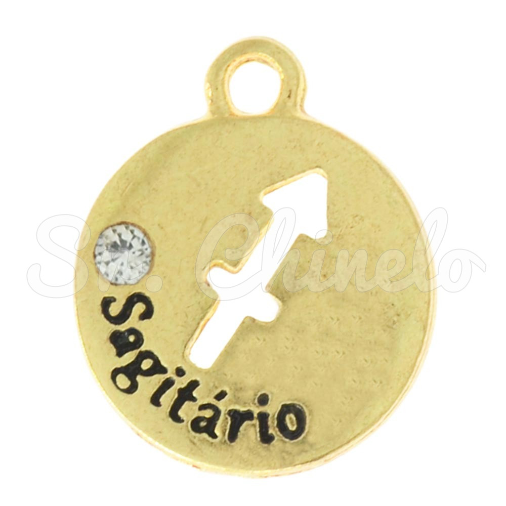 Pingente, Signo Sagitário, Ouro