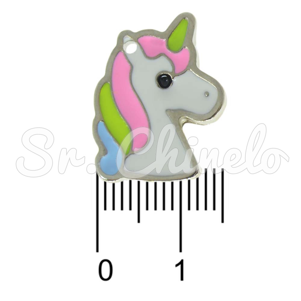 Pingente, Unicórnio, Colorido