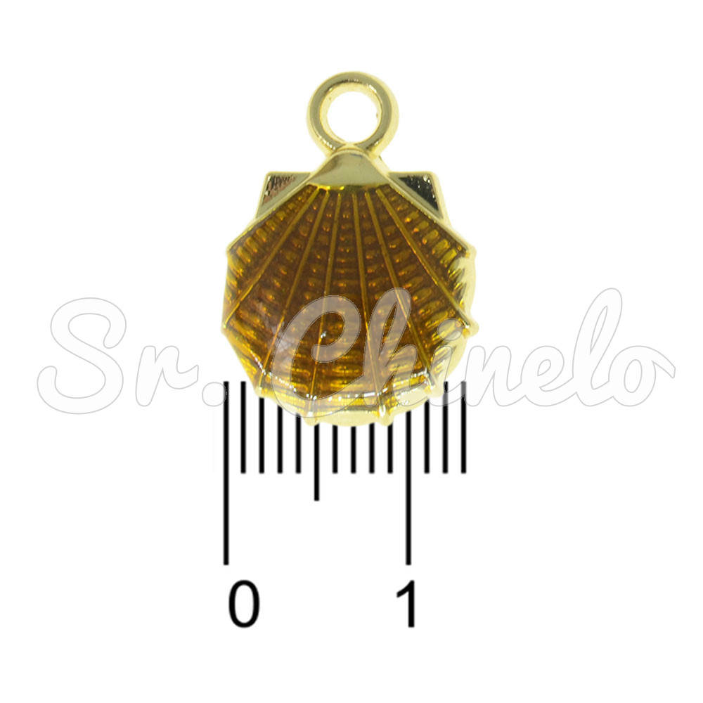 Pingente, Concha, Ouro/Dourado