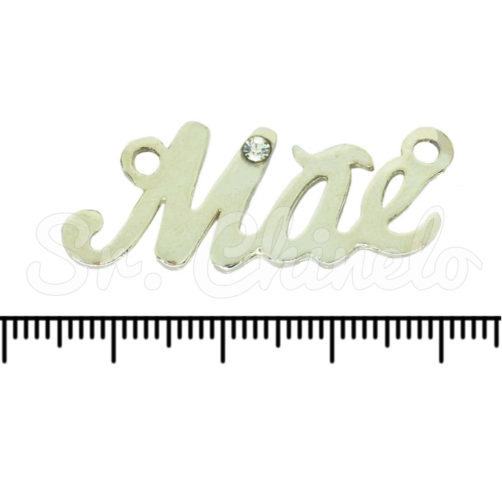 Plaquinha, Mãe, Prata