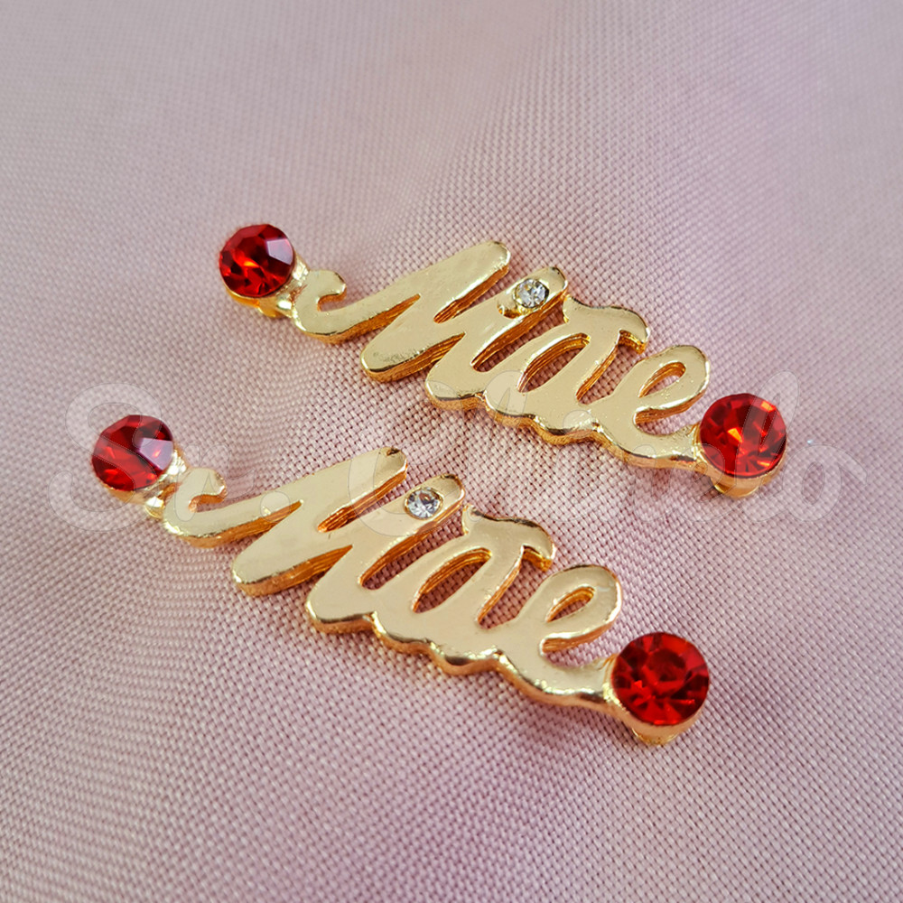 Piercing de Rebite, Mãe, Ouro, Vermelho Siam