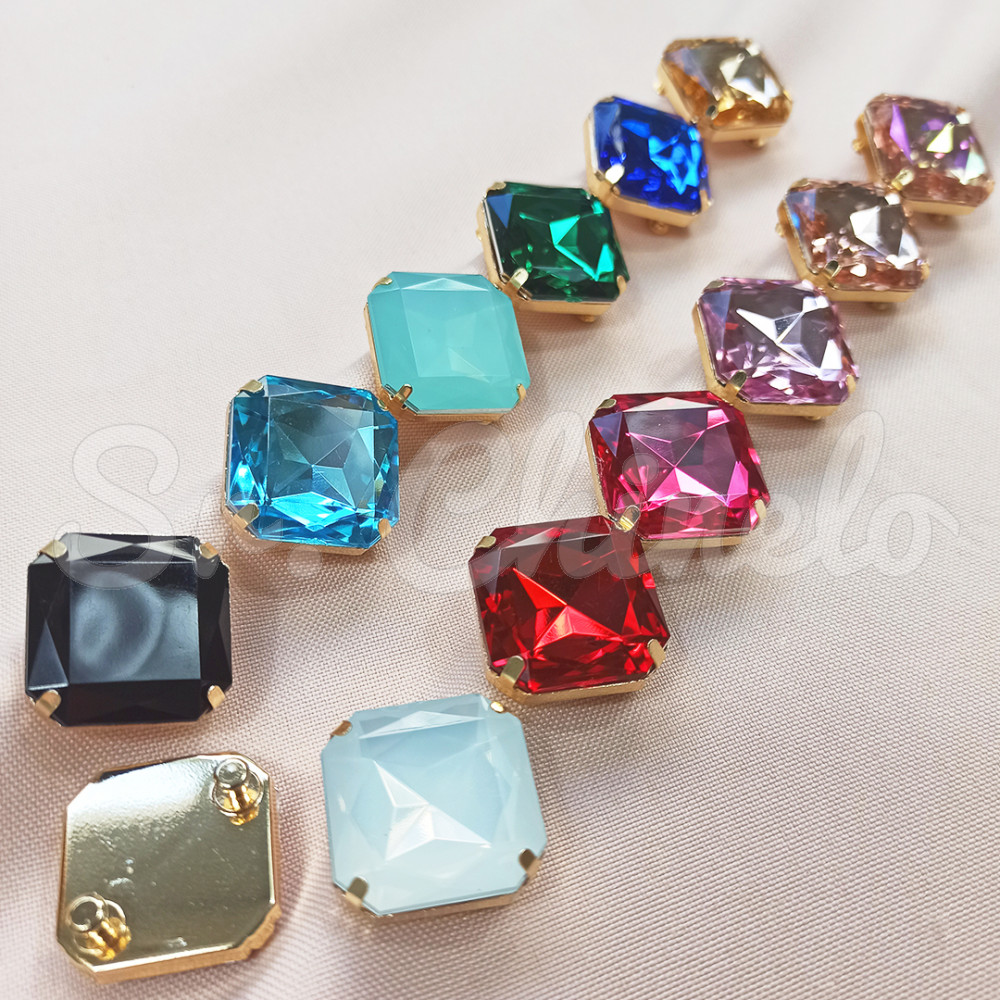 Piercing de Rebite, Quadrado, Rose Gold