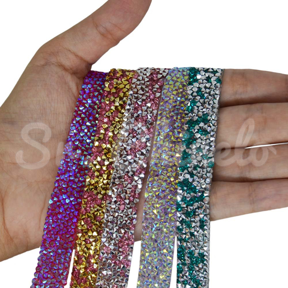 Tira de Strass, 15mm, Lilás