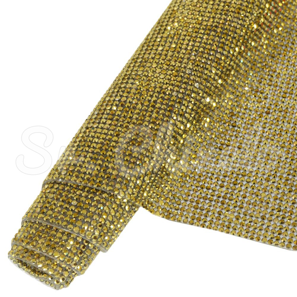 Manta de Vidro, Strass, Dourado