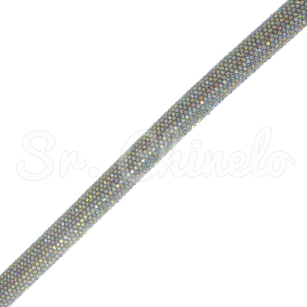 Tubo de Strass Meia Cana, 12mm, Furtacor