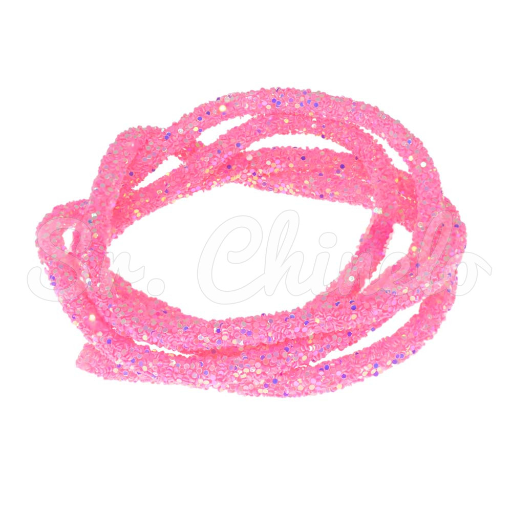 Tubo de Paetê, 06mm, Rosa