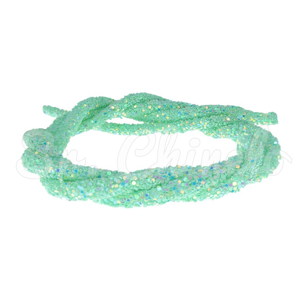 Tubo de Paetê, 06mm, Verde Claro