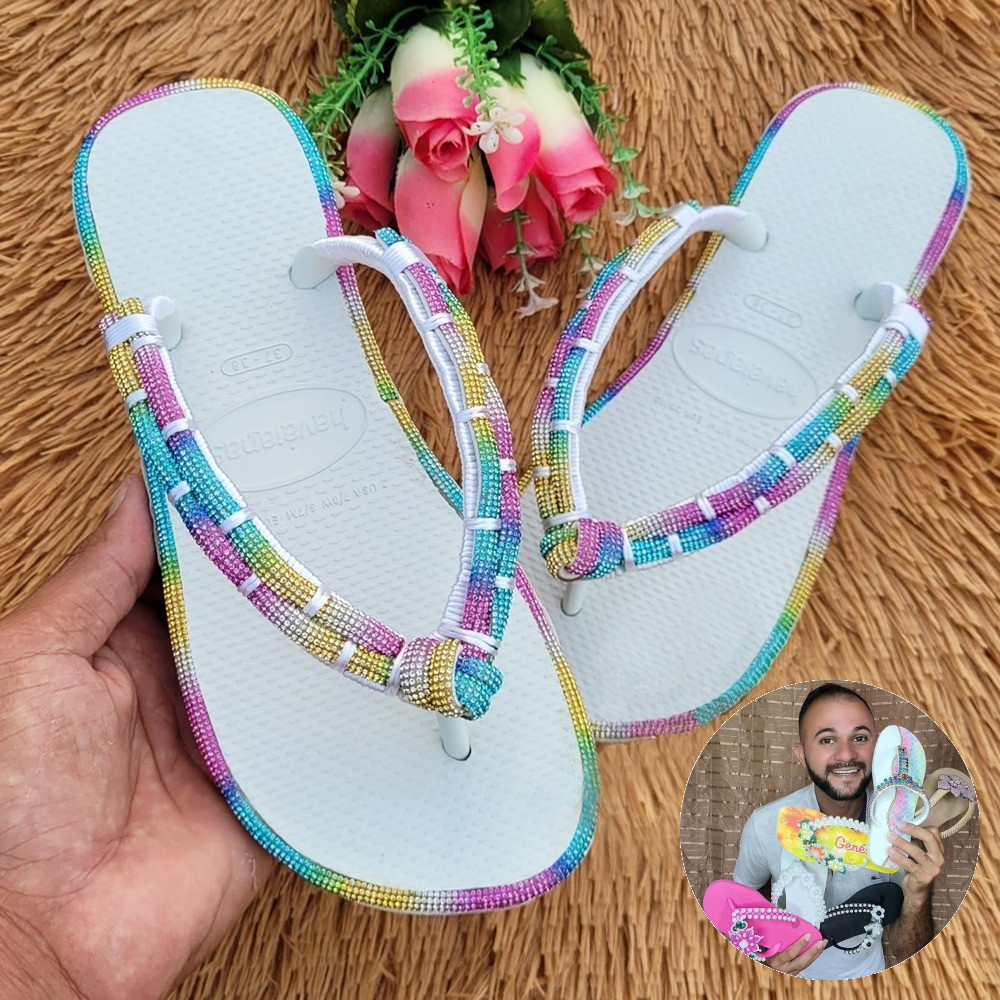 Chinelo Frisado com Meia Cana - Adalto Lopes