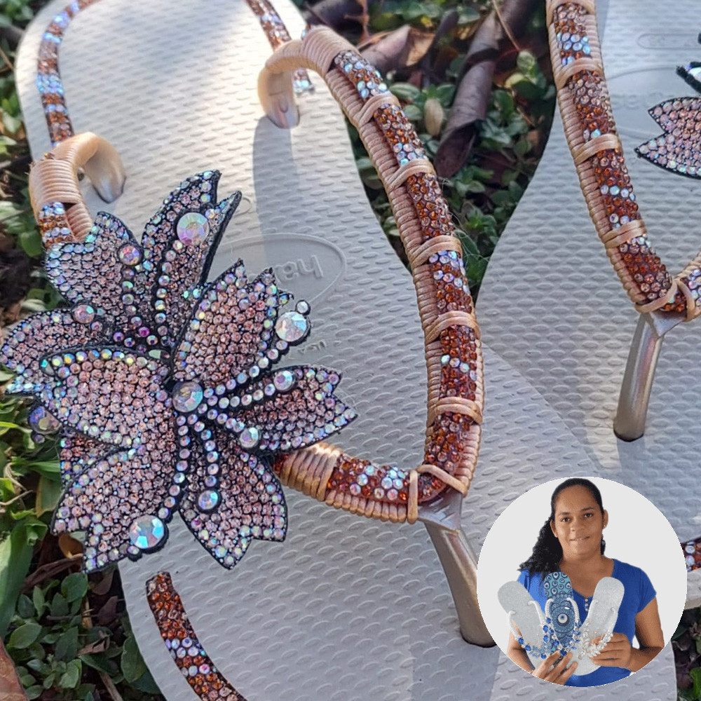 Chinelo Personalizado Geórgia - Danielli Ferreira 