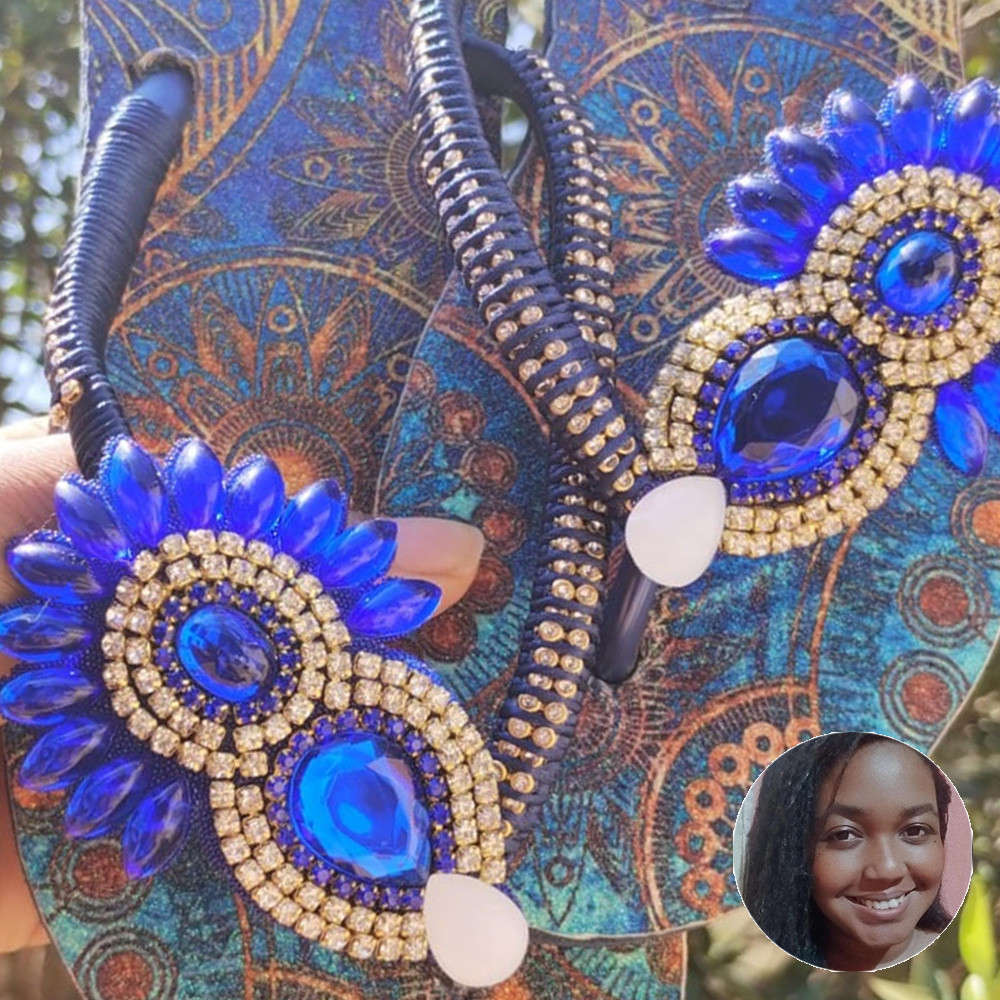 Chinelo com Cabedal Thaynara e Lonita Mandala - Celiana Silva