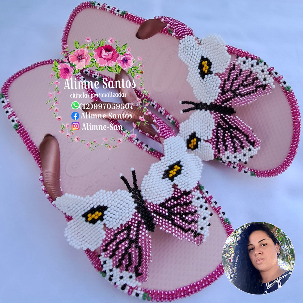 Havaianas Rosa Ballet Borboleta - Alimne Santos