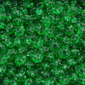 Pitanga de Acrílico, 08mm, Verde Folha Transparente