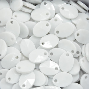 Lentilha de Acrílico, 12mm, Branco