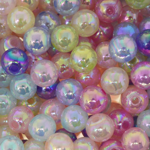 Bola Sabão Irisada, 10mm, Colorido Pastel