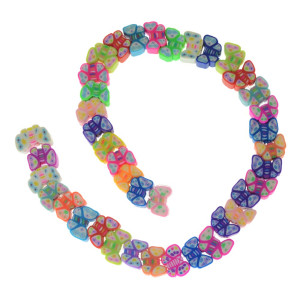 Fio de Fimo Emborrachado, Borboletas, Colorido