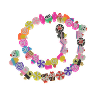 Fio de Fimo Emborrachado, Doces, Colorido