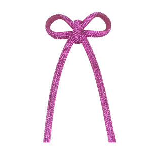 Cabedal Laço Meia Cana 08mm, Tecido, Rosa/Pink