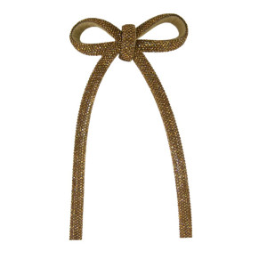 Cabedal Laço Meia Cana 08mm, Tecido, Marrom Ouro