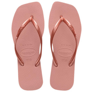 Sandálias Havaianas Slim Square, Rosa Crocus
