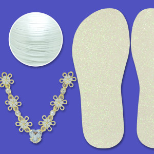 Lonita Glitter e Cabedal Flora