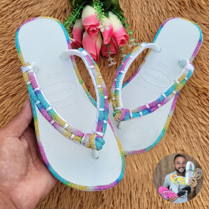 Chinelo Frisado com Meia Cana - Adalto Lopes