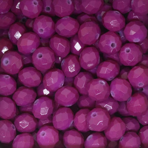 Cristal de Vidro, Rondel, 10mm, Pink Escuro