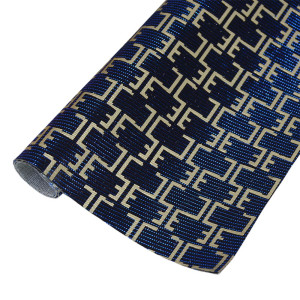 Lonita Tecido Holográfico Estampado, Preto/Dourado Azul/Rosa