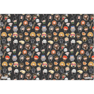 Estampa Sublimada, Harry Potter Personagens, Preto/Colorido