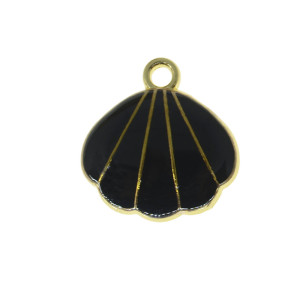 Pingente, Concha, Ouro/Preto