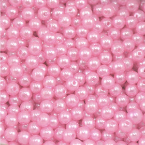 Pérola ABS, 05mm, Rosa Bebê