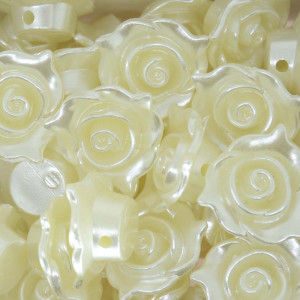 Flor ABS, 20mm, Creme