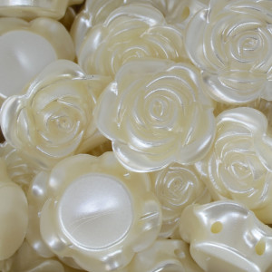 Flor ABS, 24mm, Creme