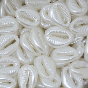 Búzios ABS, 17mm x 13mm, Branco