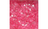 Mini Lentilha de Acrílico, 08mm, Rosa Framboesa Transparente
